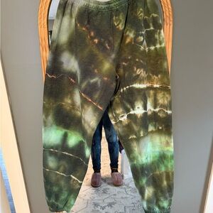 Adult Tie-Dye Jogger Pants - Green